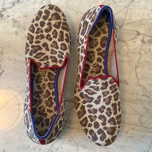 NEVER WORN Leopard Rothy Loafers